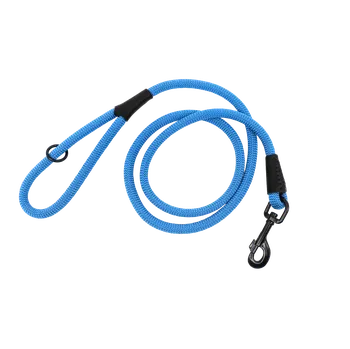 Vodítko pro psa AMINELA Vodítko lano s kůží AMINELA, černé kování Barva: Modrá, Rozměr: 8mm x 150cm AM15208