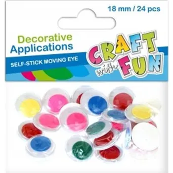 Oči kulaté samolepicí barevné 386927