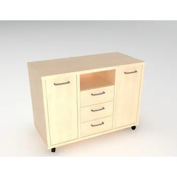 Zásuvkový kontejner Kontejner Visio 105 x 50 cm - javor