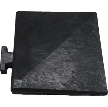 Grafitový gumový rohový nájezd pro dlažbu Extreme - 8,5 x 7,5 x 2,4 cm, 80109906