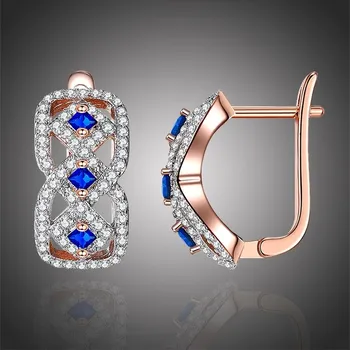 Náušnice Éternelle Náušnice Swarovski Elements Rosie E-KZCE313 Zlatá