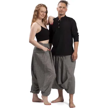 Harémové kalhoty / Sultánky CLASSIC světle šedé