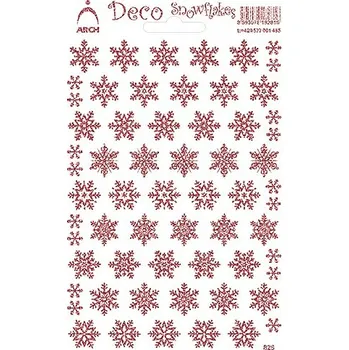 samolepka Samolepky vločky červené malé 828-RG