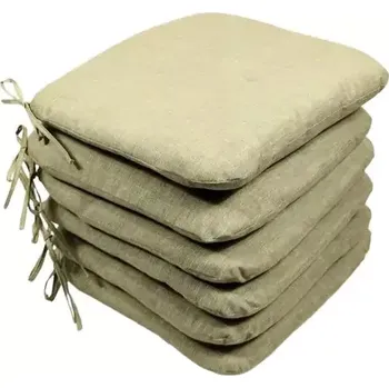 Podsedák Sedák set 6 kusů - tmavě béžový melír - SLEVA 3% s kodem radost25