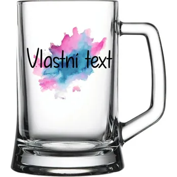 Sklenice Personalizovaná sklenice na pivo - Akvarelový otisk