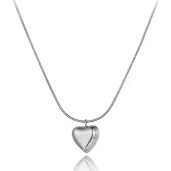 Náhrdelník Victoria Filippi Stainless Steel Ocelový náhrdelník Marigold - srdce, chirurgická ocel NH-N20129P/81 Stříbrná 40 cm + 5 cm (prodloužení)