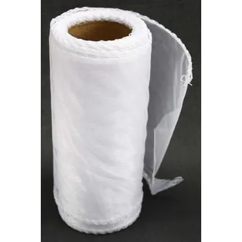 Svatební dekorace Organza 12 cm - bílá