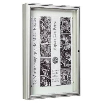 Venkovní vitrína 1000-eloxované - 1000 x 750 x 75 - 9 A4