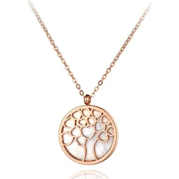 Náhrdelník Victoria Filippi Stainless Steel Ocelový náhrdelník Lucia Gold - chirurgická ocel, strom života NHN19118-2/70 Zlatá 40 cm + 5 cm (prodloužení)