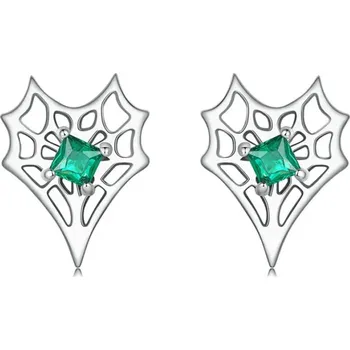 Náušnice GRACE Silver Jewellery Stříbrné náušnice Pavoučí síť - stříbro 925/1000 Halloween E-SCE1797/258 Stříbrná