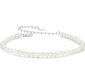 Náramek GRACE Silver Jewellery Perlový náramek Christina, stříbro 925/1000 NR-SCB280/32 Bílá 17 cm + 6 cm (prodloužení)