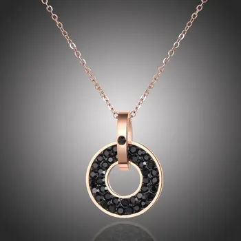 Náhrdelník Victoria Filippi Stainless Steel Náhrdelník Monica Black - chirurgická ocel NHN18072-1/1 Zlatá 40 cm + 5 cm (prodloužení)