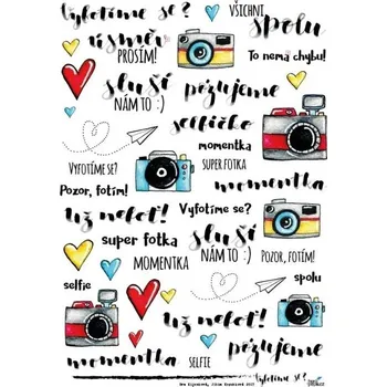 samolepka HuráPapír Samolepky průhledné A5 - Vyfotíme se?