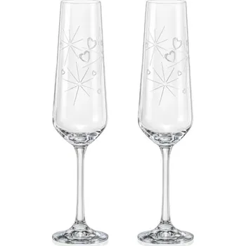 Sklenice Sklenice Sandra 200 ml, 40728/6106 SPARKLY LOVE,2 ks