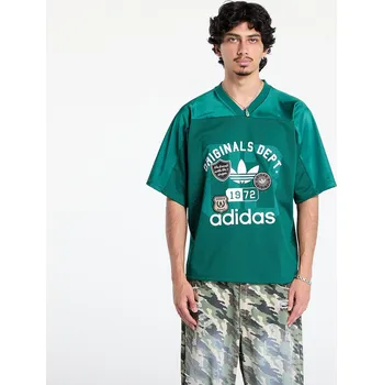 Pánské tričko Tričko adidas Originals Dept. Graphic Mesh Jersey Collegiate Green L