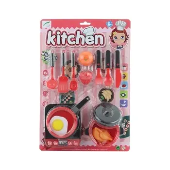 Dětská kuchyňka Plastová sada nádobí pro děti