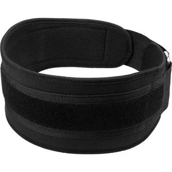Černý vzpěračský opasek na záda z neoprenu s kovovou přezkou Pro muže i ženy Posilovací pás pro stabilitu zad a bezpečný trénink M