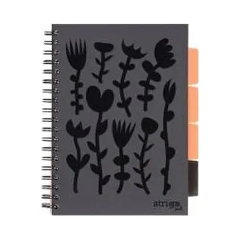 Set školních potřeb Kołozeszyt Pads B5/100K kratka Floral czarny