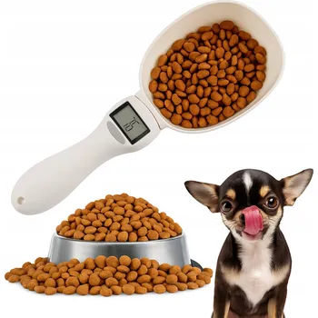 Miska pro psa Odměrka na krmivo s váhou, plastová, 0,80 l