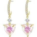 JAY Luxusní náušnice s růžovými srdíčky Paolita JAY-9088-RRSPE001(2) Růžová