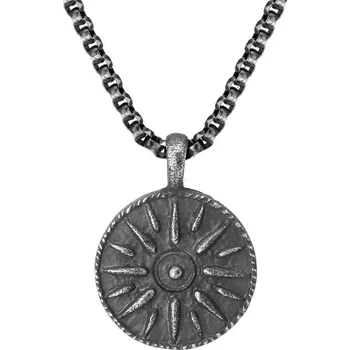 Náhrdelník Manoki Ocelový náhrdelník Nicolas - starožitná mince WA662 50 cm Vintage