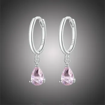 Náušnice GRACE Silver Jewellery Stříbrné náušnice Swarovski Elements Dióna, stříbro 925/1000 E-SCE1018-PK/105 Růžová