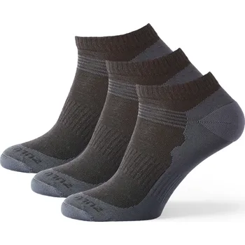 Pánské ponožky Ponožky Zulu Merino Summer 3-pack Velikost ponožek: 39-42 / Barva: černá