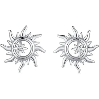 Náušnice GRACE Silver Jewellery Stříbrné náušnice motiv Slunce - stříbro 925/1000 E-BSE1128/271 Stříbrná