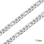 Daniel Dawson Náhrdelník Figaro - 7 mm ocelový řetízek, chirurgická ocel NH1251/45 Stříbrná 45 cm 7 mm