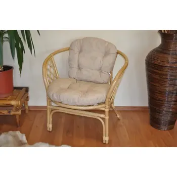 Křeslo Ratanové křeslo Bahama, medové béžový melír - SLEVA 3% s kodem radost25