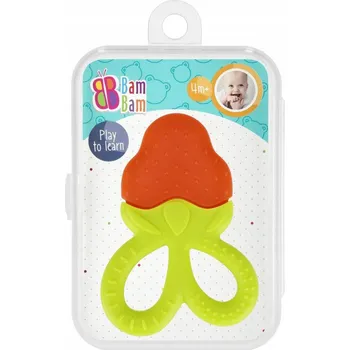 Kousátko na zuby BamBam gumové, vícebarevné