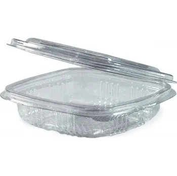 Jednorázové nádobí Miska s víčkem hranatá 125ml