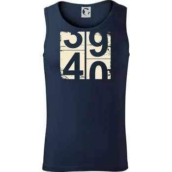 Tachometr 40 - Tílko pánské Core - S ( Námořní modrá (velmi tmavá - téměř černá) )