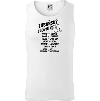 Zubařský slovník - Tílko pánské Core - XL ( Bílá )