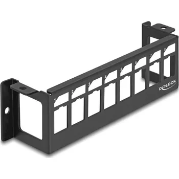 Patch panel Delock Montážní panel Keystone, 8 portů, povrchová montáž, horizontální 86516