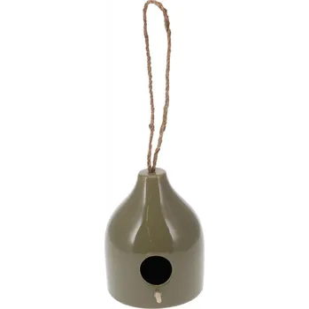 Krmítko pro ptáka Matgroup Budka ptačí 12x12x15cm keramická mix barev