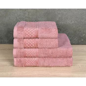 Osuška EGYPT NEFRIT s egyptské bavlny, pudrová, 70x140cm