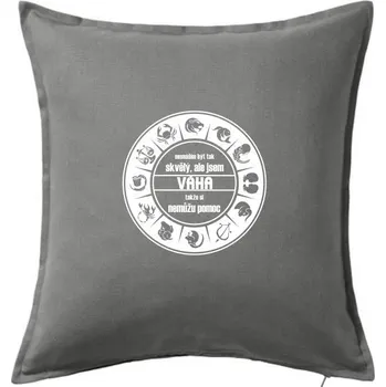 Polštář Nesnáším být tak skvělý - Váha - Polštář 50x50 - 50x50 - Pouze potah ( Tmavě šedý melír )
