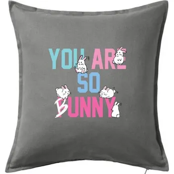 Polštář You are so funny - Polštář 50x50 - 50x50 - Včetně výplně ( Tmavě šedý melír )