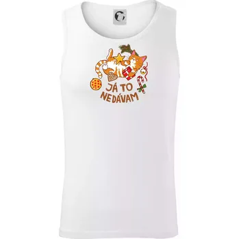 Ja to nedávam - Vanoční shon (Pecka design) - Tílko pánské Core - S ( Bílá )
