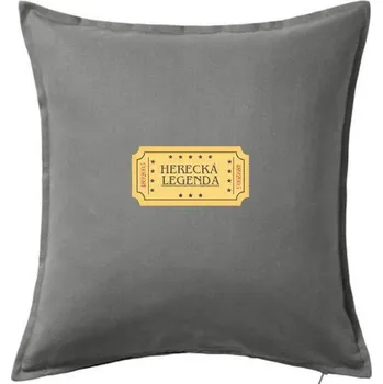 Polštář Herecká legenda - Polštář 50x50 - 50x50 - Pouze potah ( Tmavě šedý melír )