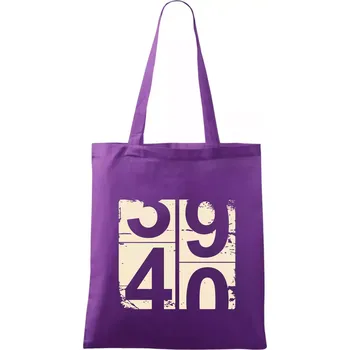 Nákupní taška Tachometr 40 - Taška bavlněná - 42 x 38 cm ( Fialová )
