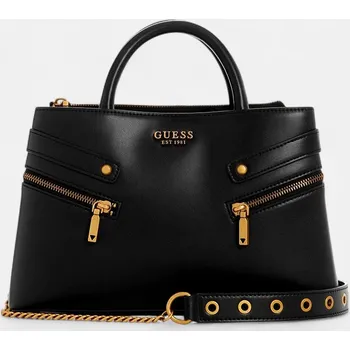 Černá kabelka Guess Trissa - Barva Černá, Materiál Imitace Kůže 56267 VB934506