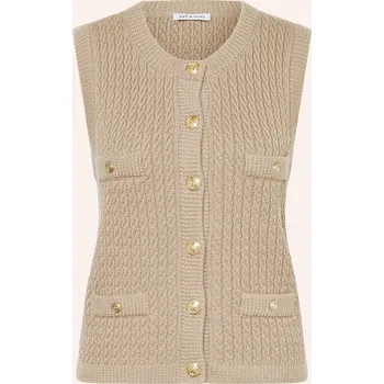 Dámský svetr Mrs & Hugs Dámská Pletená Vesta, černošedá, 38