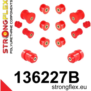 Silentblok nápravy 136227B: Strongflex Kompletní sada polyuretanových silentbloků pro zavěšení 17mm 131955