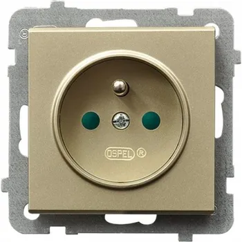 Elektrická zásuvka Zlatá nástěnná Elektrická Zásuvka Ospel