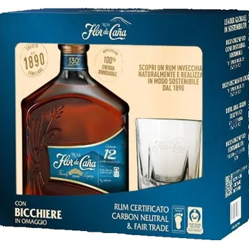 Rum Flor De Cana Centenario 12y 40% 0,7 l (dárkové balení 2 sklenice)