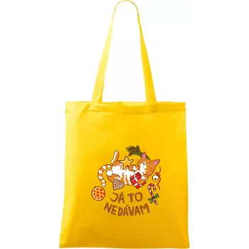 Ja to nedávam - Vanoční shon (Pecka design) - Taška bavlněná - 42 x 38 cm ( Žlutá )