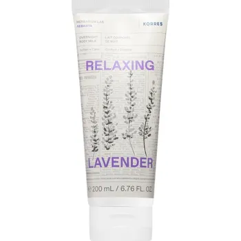 Korres Relaxing Lavender relaxační tělové mléko na noc 200 ml
