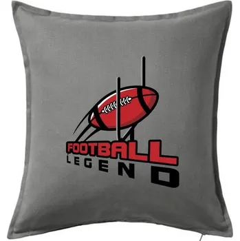 Polštář American football legend - Polštář 50x50 - 50x50 - Pouze potah ( Tmavě šedý melír )